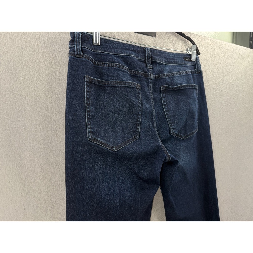 Liverpool Slim Boyfriend Jeans Women 12/31 Vintage Super Dark Indigo Wash Cuffed - Picture 4 of 11